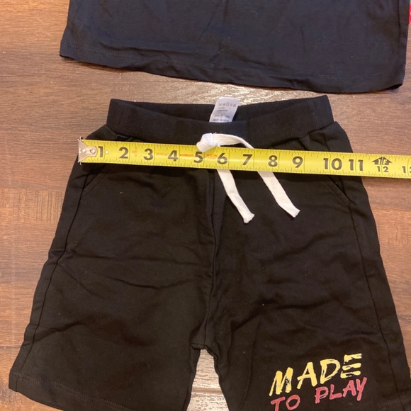 NEW BOYS MADE TO PLAY TOP & SHORTS COTTON SZ 5 - Picture 10 of 12